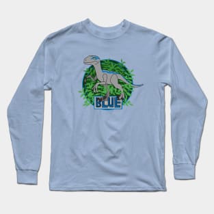 Dinosaur Blue Long Sleeve T-Shirt